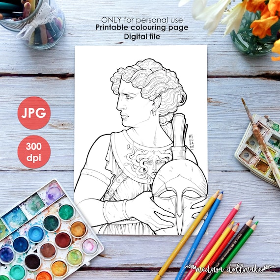 Kit coloriage Graph'it Colours & relax - Visage couleurs nature