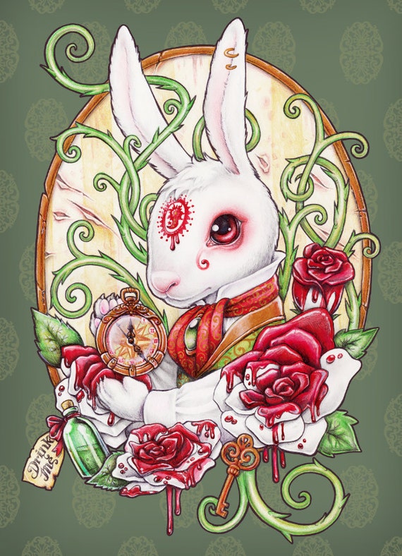 Alice Rabbit Ar Cute White Rabbit Alice