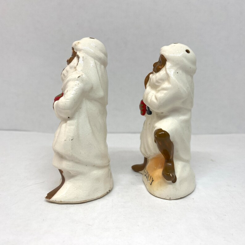 Vintage Hi Jolly Figural Salt & Pepper Shakers Ceramic Arizona Souvenir