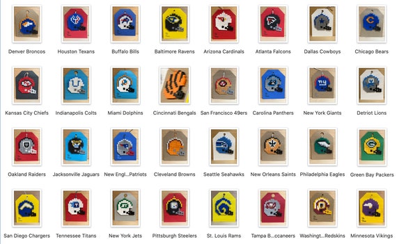 NFL Team Helmet Bead Sprite - Etsy