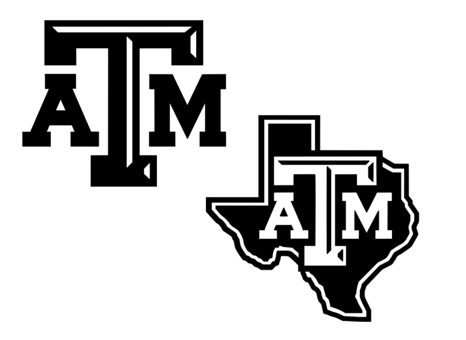 Texas A&M Car Decal Etsy