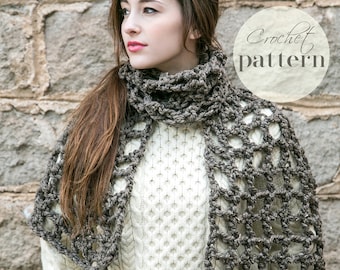 Crochet Scarf Pattern, Beginner Crochet Pattern, Unique Crochet, DIY Crochet, Handmade Gifts