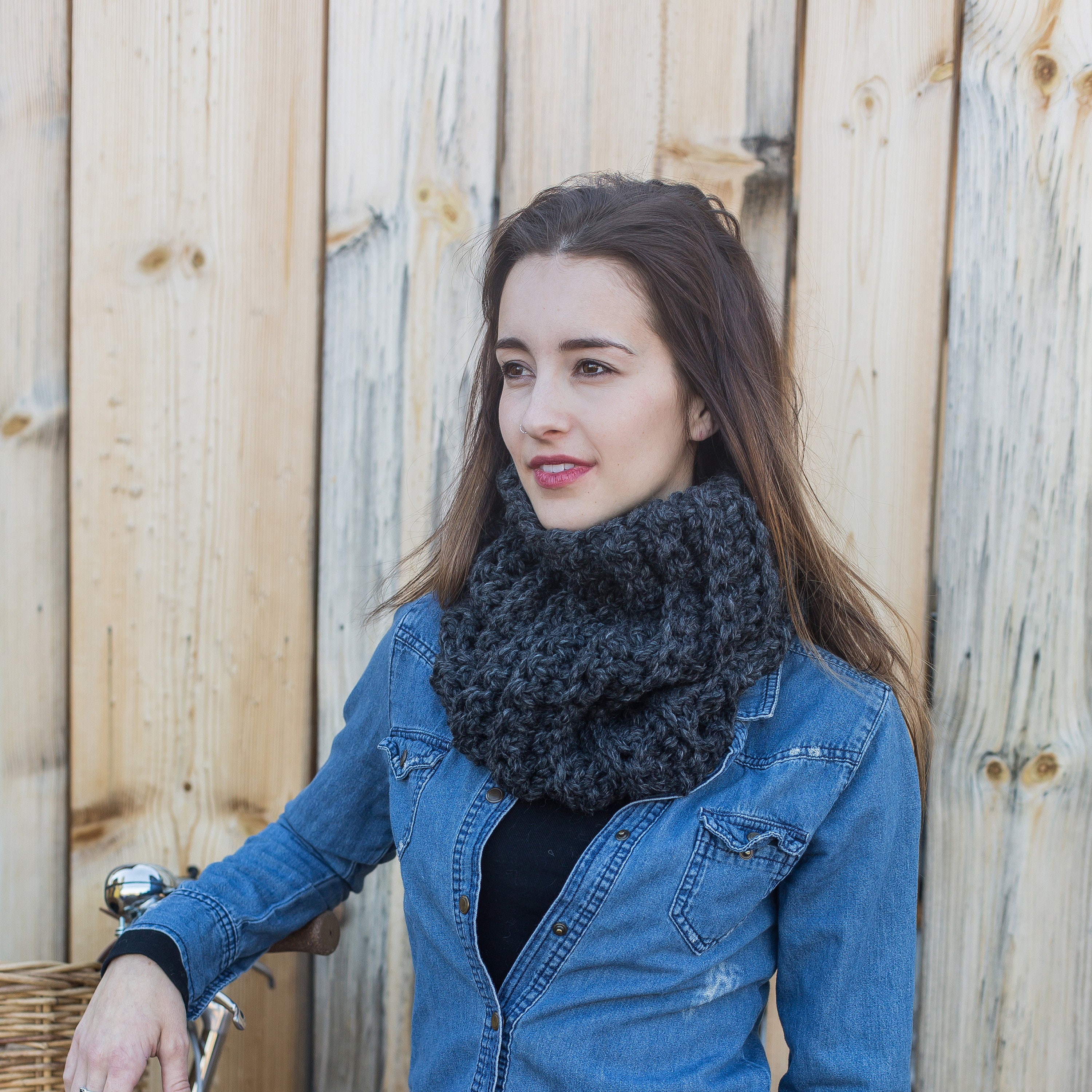 Long Knit Scarf, Winter Scarves, Unisex Scarves, Chunky Wool Scarf, THE  CLASSIC Shown in Wheat 