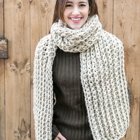 Blanket Scarves Chunky Knit Scarf Oversized Winter Scarves | Etsy