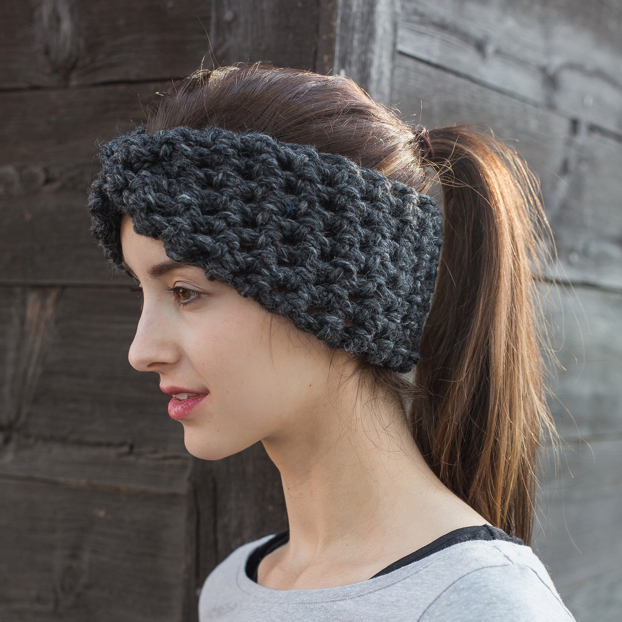 Bandana En Laine Rose - Protège-oreilles Doux - Fait Main - Neuf Sans étiquette