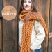 Crochet Scarf Pattern, Beginner Crochet Pattern, Crochet Gifts, Learn to Crochet, Winter Crochet 