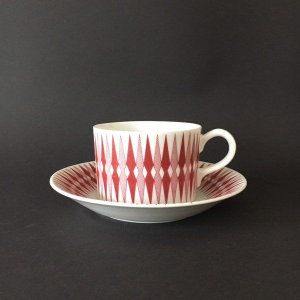 Arabia Finland 'Revontuli' Espresso Cup and saucer designed by Kaj Franck