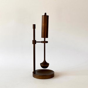 Vintage Danish Design Brass Oil lamp Designed by Ilse D Ammonsen for Daproma Design