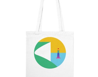 TOTE - Beachy head rainbow Tote Bag (single sided)