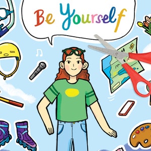 Printable Paper Cut-Out Doll Digital Download