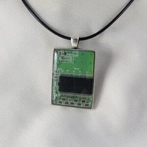 Upcycled Circuit Board Pendant - STEM jewelry, Upcycled Jewelry, Real Circuit Board pendant, Funky Jewelry, Unique pendant, Geek Jewelry