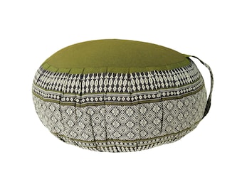 Thai Kapok Zafu Meditation Floor Support Cushion ~ Green