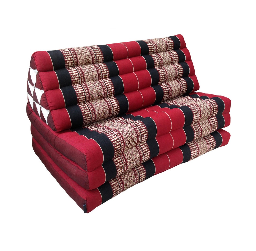 Thai Kapok Extra Wide 3fold Floor Cushion With Triangle Recliner