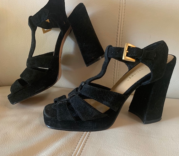 1970s Suede Platforms