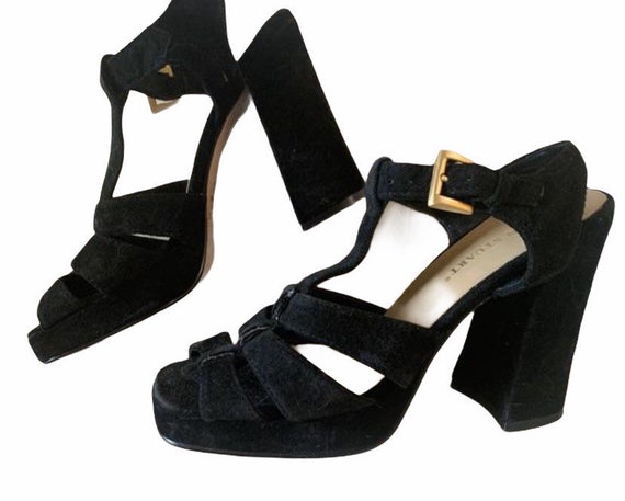 1970s Suede Platforms