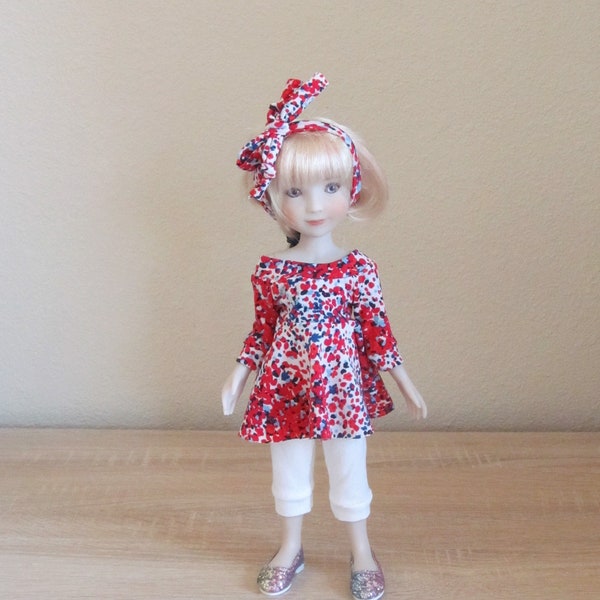 Red white and blue play set for Ruby Red Siblies 12" doll fashion, Handmade fashion by JEC