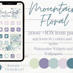 2000+ app icons | floral wallpapers | iOS 15 | floral iOS 14 aesthetic | iphone wallpaper