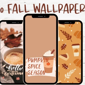 20 sfondi autunnali per telefono, estetica autunnale, iOS 15, iOS 16, sfondo per iPhone Pumpkin Latte