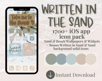 1700+ iOS 14 icons | iOS 15 | app icons | Beach wallpaper | iOS 14 aesthetic | iphone wallpaper