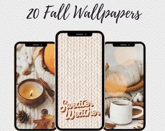 20 Fall Phone Wallpapers, Autumn aesthetic, iOS 15, iOS 16, Sweater Weather Aesthetic Wallpaper