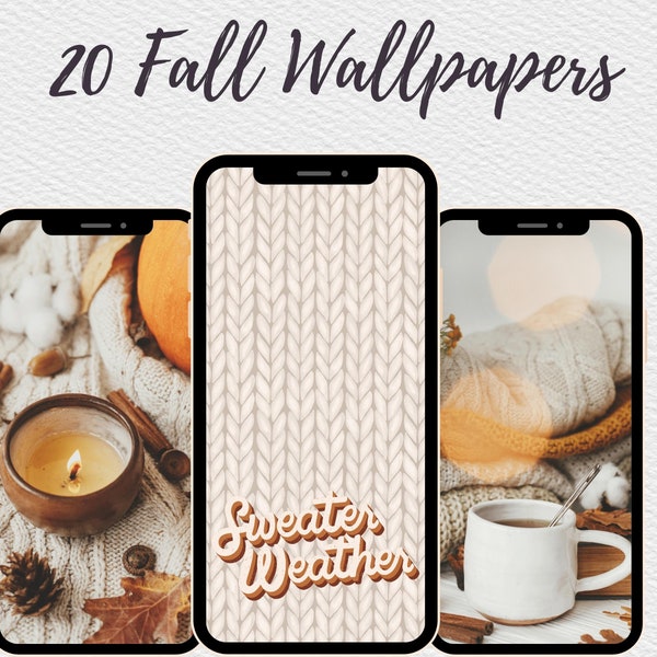 20 Fall Phone Wallpapers, Autumn aesthetic, iOS 15, iOS 16, Sweater Weather Aesthetic Wallpaper