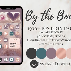 1500+ iOS 14 icons | iOS 15 | rose gold app icons | iOS 14 aesthetic | iphone icons