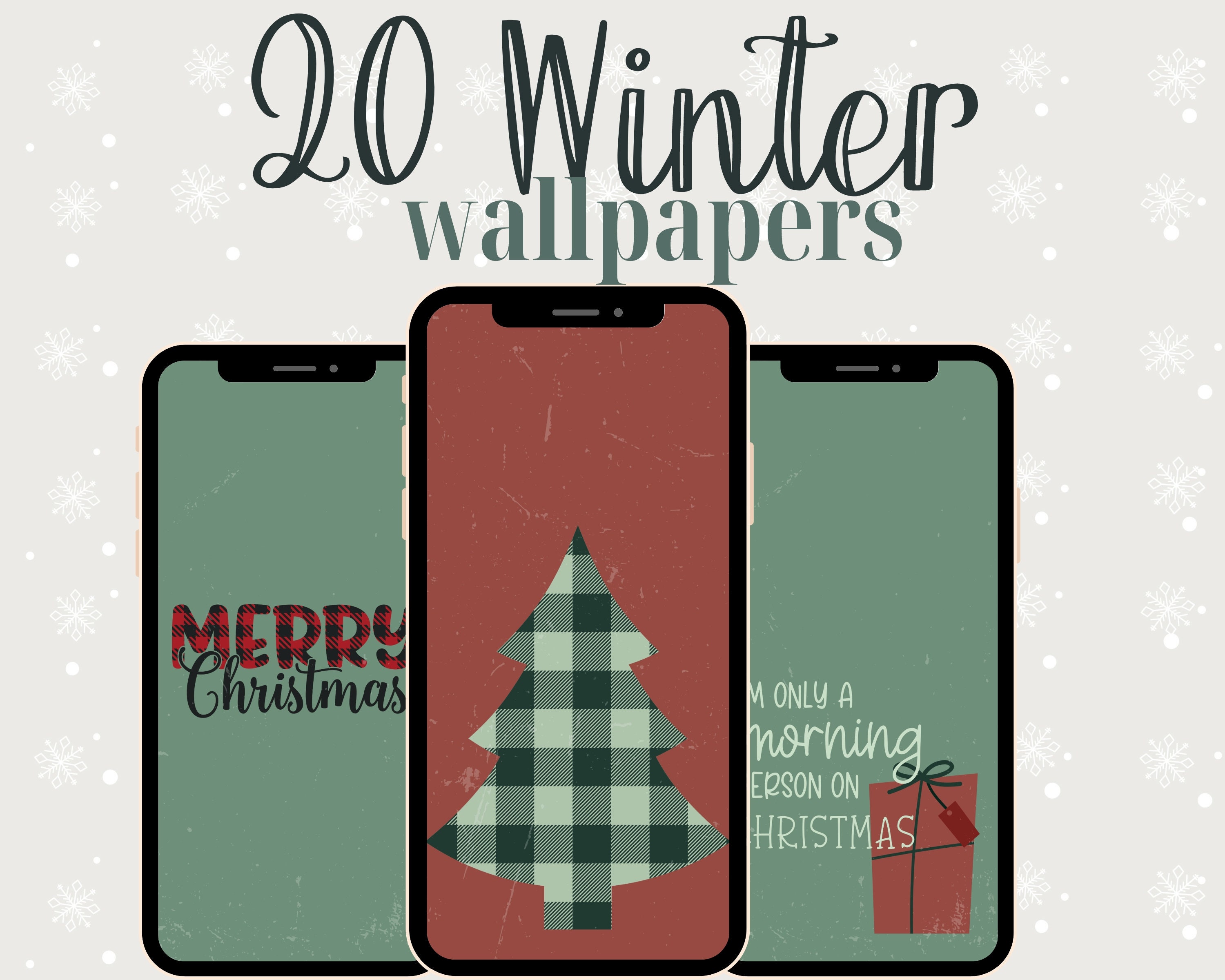 60+ FREE Aesthetic Christmas Wallpapers For A Festive Phone