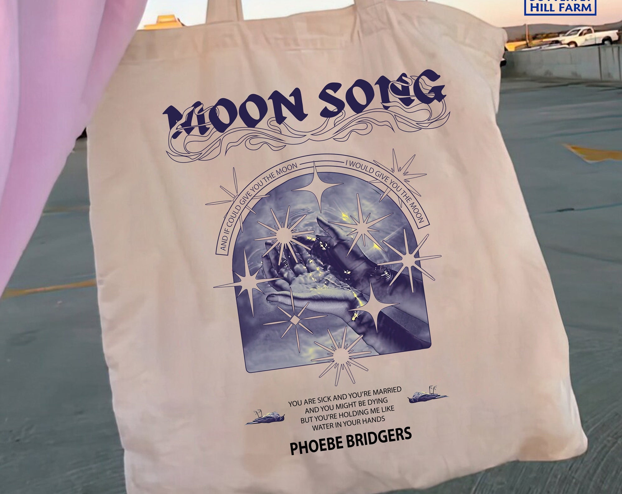 Discover Moon Song Phoebe Bridgers Tote Bag, Phoebe Bridgers Tote Bag, Phoebe Bridgers Tour 2022, Phoebe Bridgers Merch, Fan Gift