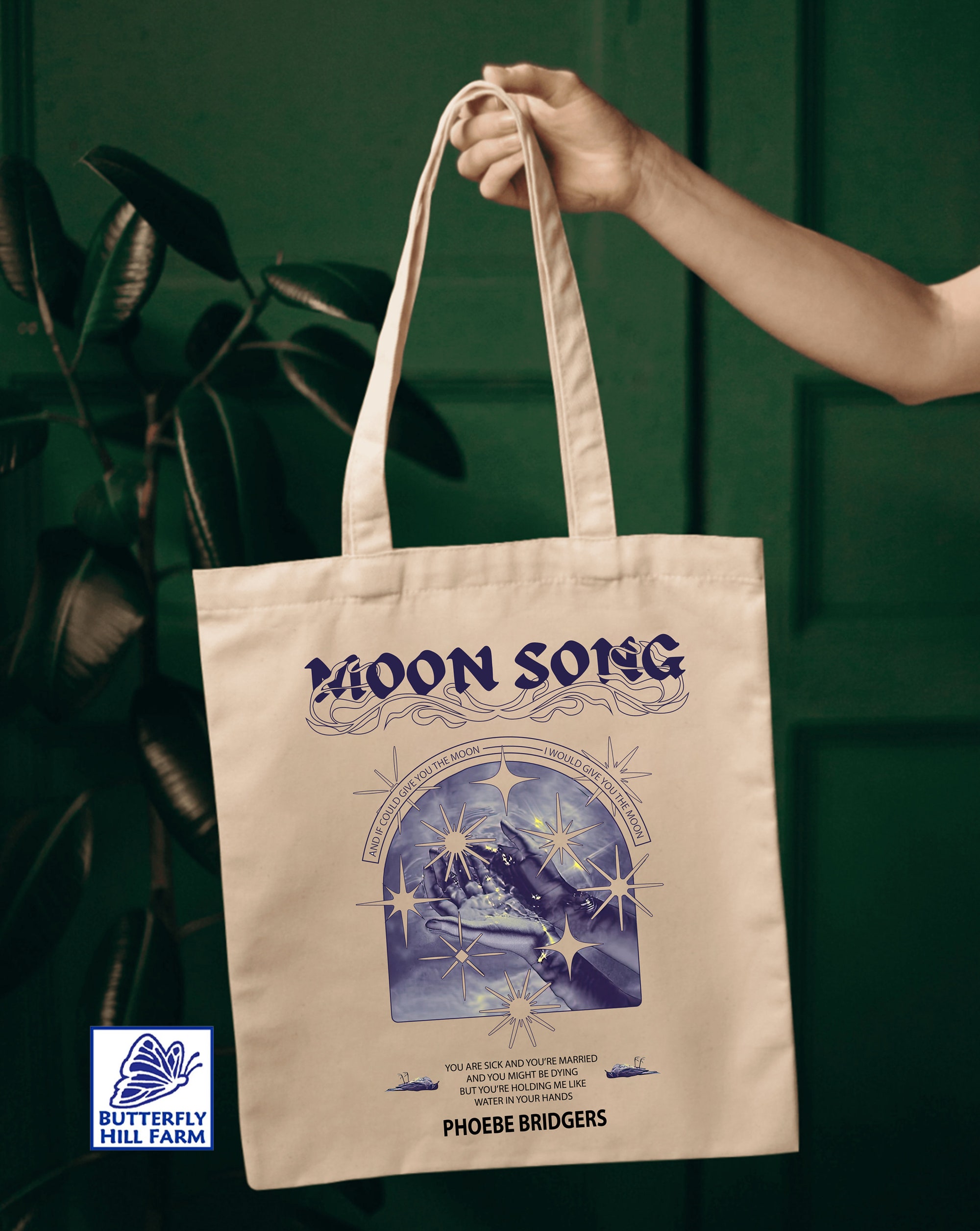 Discover Moon Song Phoebe Bridgers Tote Bag, Phoebe Bridgers Tote Bag, Phoebe Bridgers Tour 2022, Phoebe Bridgers Merch, Fan Gift