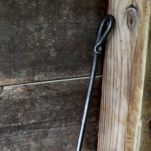 Hand Forged Wood Stove Fire Poker | Blacksmith Fire Pit Tool, Campfire Poker, Fire Tool, Gift for Him
