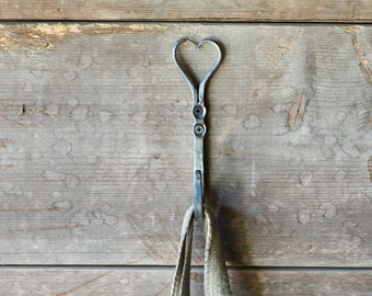 Hand Forged Blacksmith Heart Hook | Heart Shaped Coat Hook, Hat Hanger, Metal Hook, Coat Rack, Decorative Wall Hook