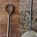 Hand Forged Iron Fire Poker: 34" Blacksmith Fire Tool