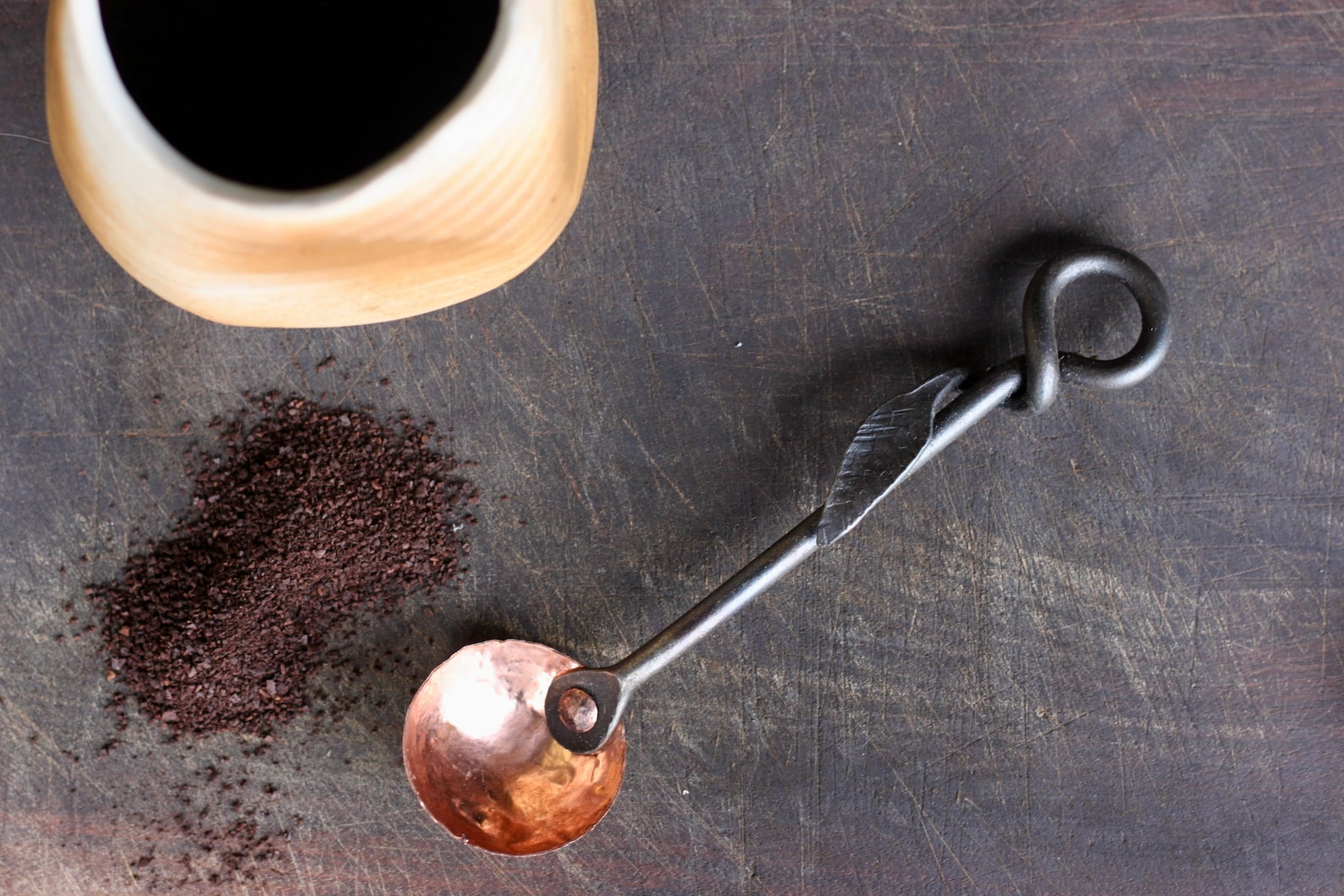 Coffee Scoop Blacksmith Copper and Steel 1 Tablespoon Etsy Canada