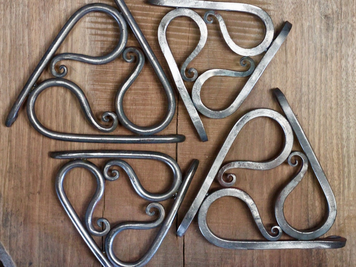 Hand Trivet Blacksmith Pot Holder Etsy