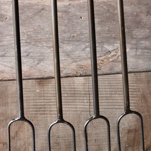 Hand Forged Campfire Roasting Sticks: Smores & Hot Dog Skewers