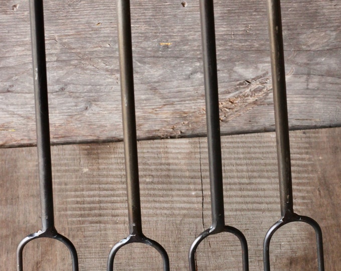 Hand Forged Campfire Roasters | Marshmallow Roasting Sticks, Hot Dog Skewers, Grill Accessories, Outdoor Cooking