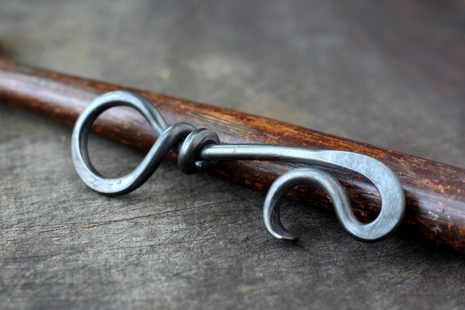 Keychain Bottle Opener Blacksmith Hand Forged Steel Wedding Gift Groo…
