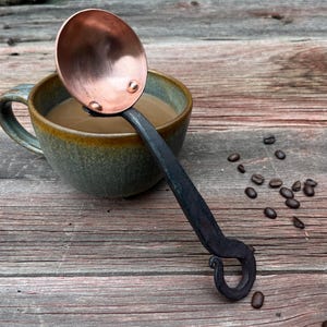Curled Copper Scoop - 2 Tbsp