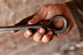 Hand Forged Iron Fire Poker: 34" Blacksmith Fire Tool