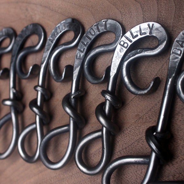 Hand Forged Personalized Bottle Opener | Blacksmith Made Gift