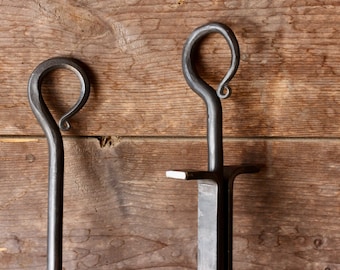 Fireplace Tongs and Fire Poker | Handmade Fire Tool Set
