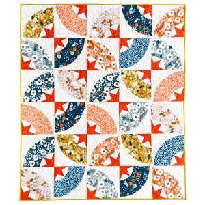 PDF Stars Above Quilt Pattern Download, Modern Star, Curves Quilt, Beginner Foundation Paper Piecing, Star Quilt Pattern, FPP, Quilt Making image 5