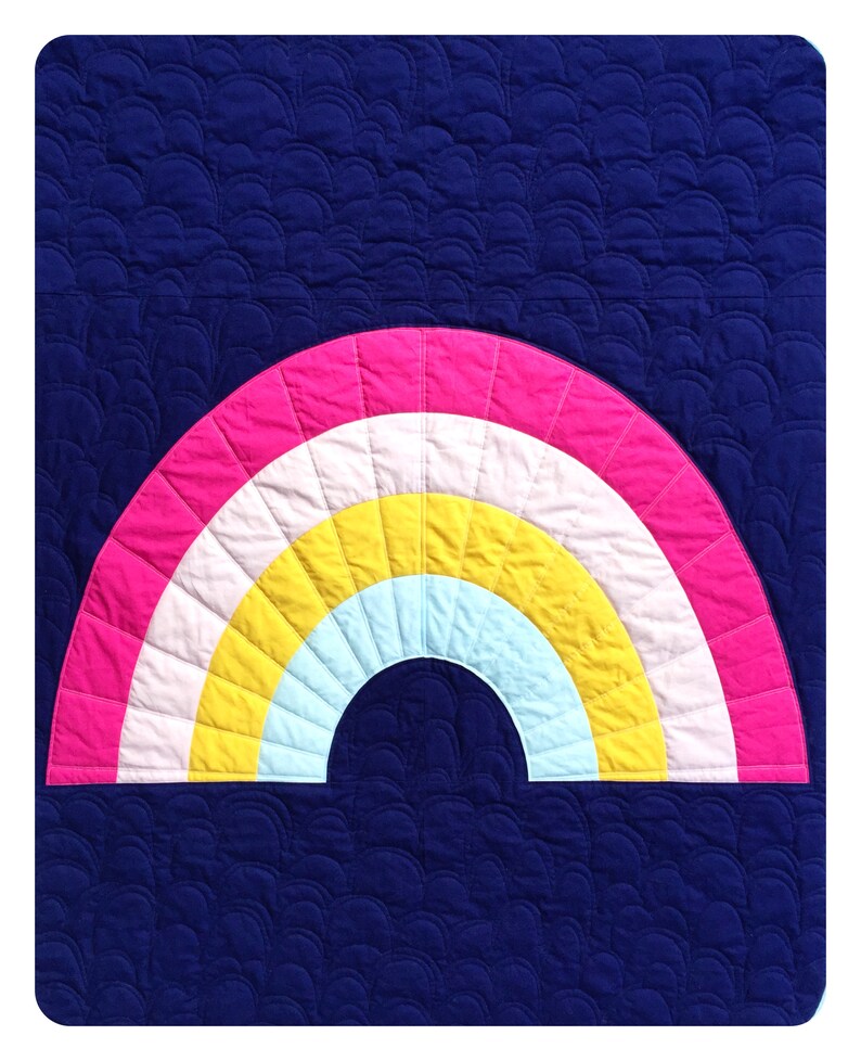 PDF Rainbow Quilt Patterns Sunshowers Quilt Pattern Retro Etsy