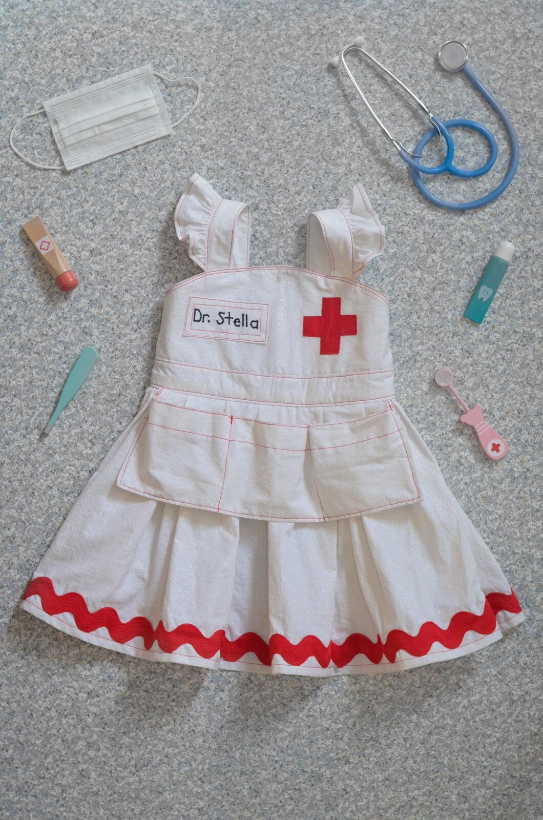 Doctor Nurse Dressup Apron Career Play Medical Theme Etsy UK