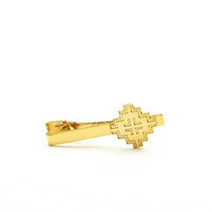 Gold house hash tie clip bar