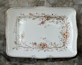 16 quot x 11 1 2 quot Antique Henry Alcock Co Rectangular Serving Platter Cobridge England Semi-Porcelain A.G. 1891-1910