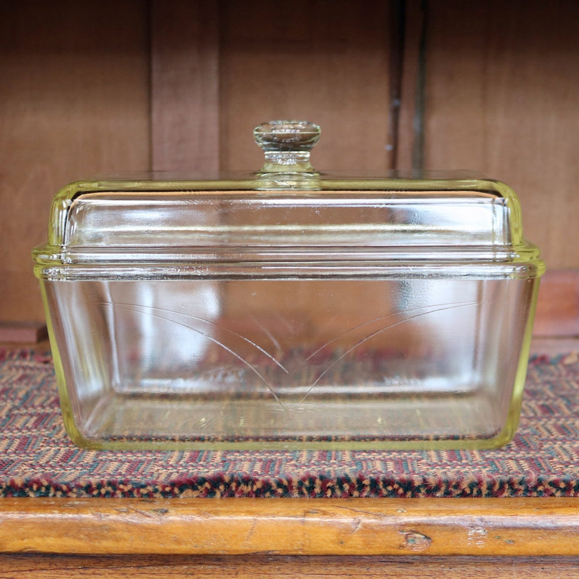 Westinghouse Clear Glass Loaf/Bread Pan with Domed Lid Etsy