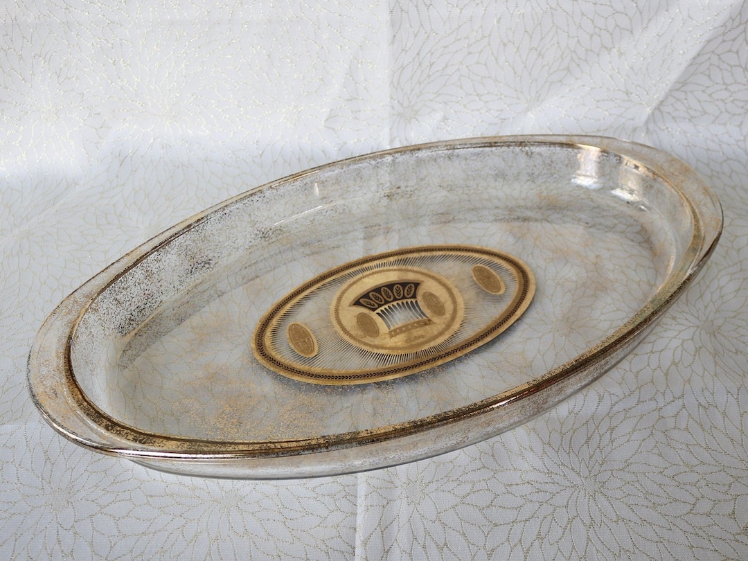 Oval Glass Pyrex Tray Culver 18
