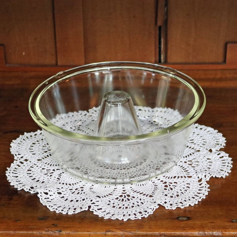 Glasbake Angel Food Cake Pan Bundt Pan Tube Pan Jello Etsy