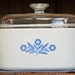 Vintage Corning Ware Blue Cornflower Dutch Oven - 5 Quart Casserole Dish With Lid